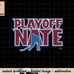 nathan mackinnon playoff nate - colorado hockey png, sublimation