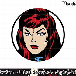 marvel black widow big face