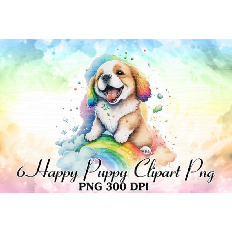 Rainbow-Happy-Puppy-Watercolor-Clipart-Graphics-59973882-3-580x387.jpg