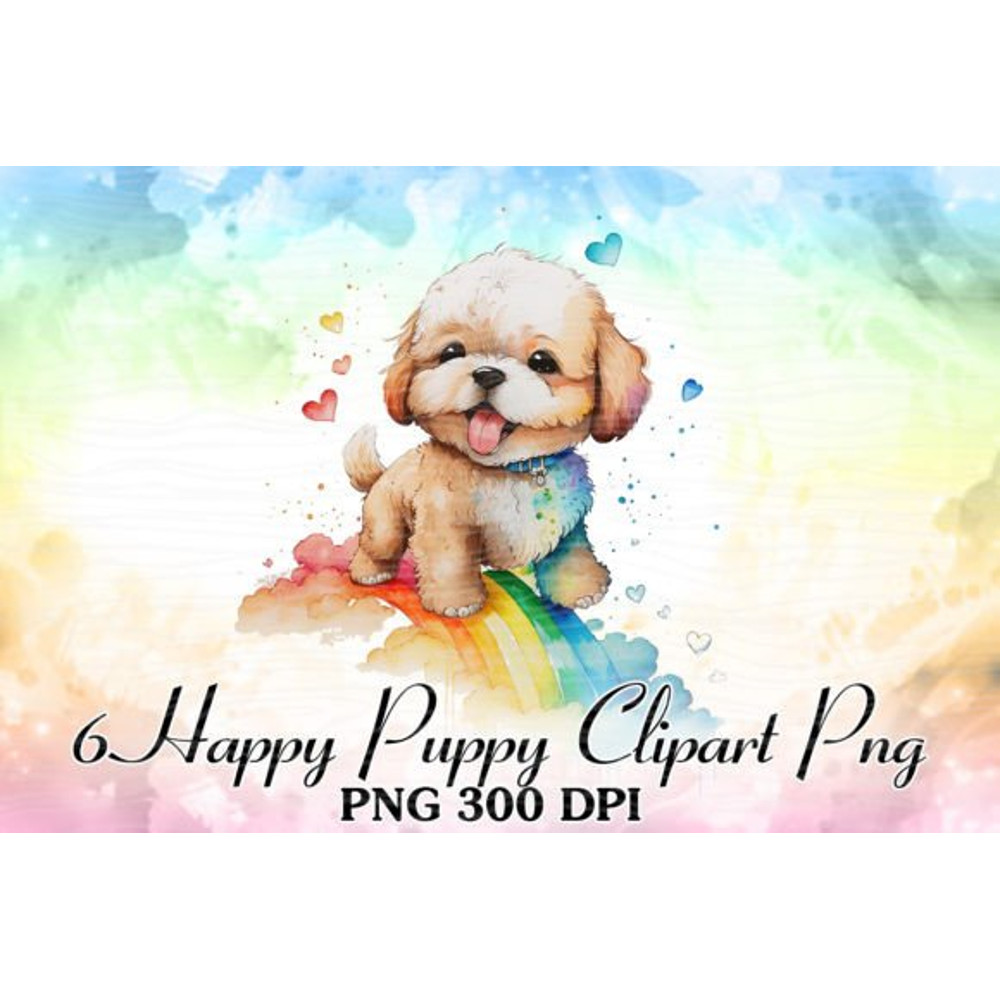 Rainbow-Happy-Puppy-Watercolor-Clipart-Graphics-59973882-4-580x387.jpg