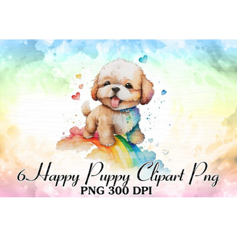 Rainbow-Happy-Puppy-Watercolor-Clipart-Graphics-59973882-4-580x387.jpg