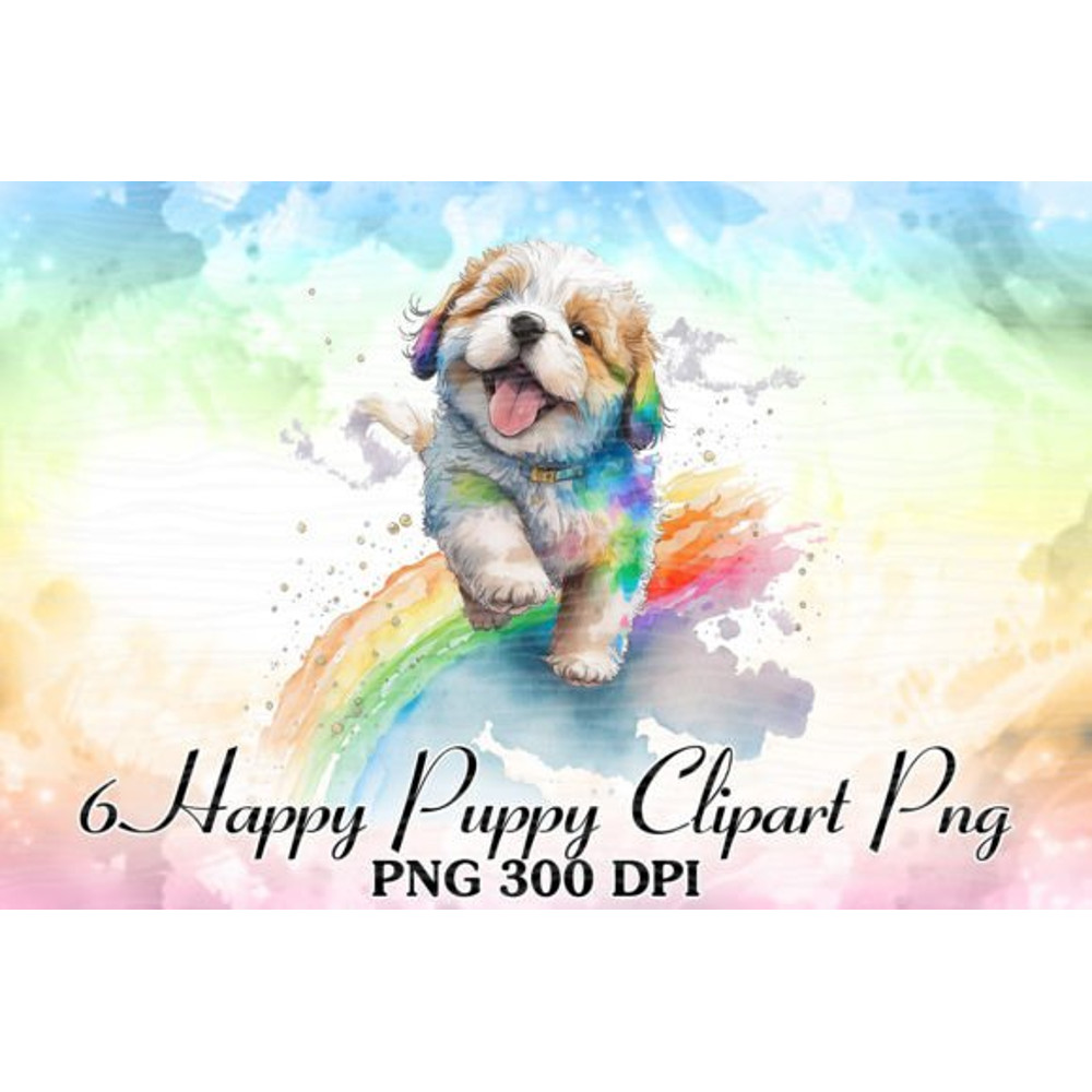 Rainbow-Happy-Puppy-Watercolor-Clipart-Graphics-59973882-6-580x387.jpg