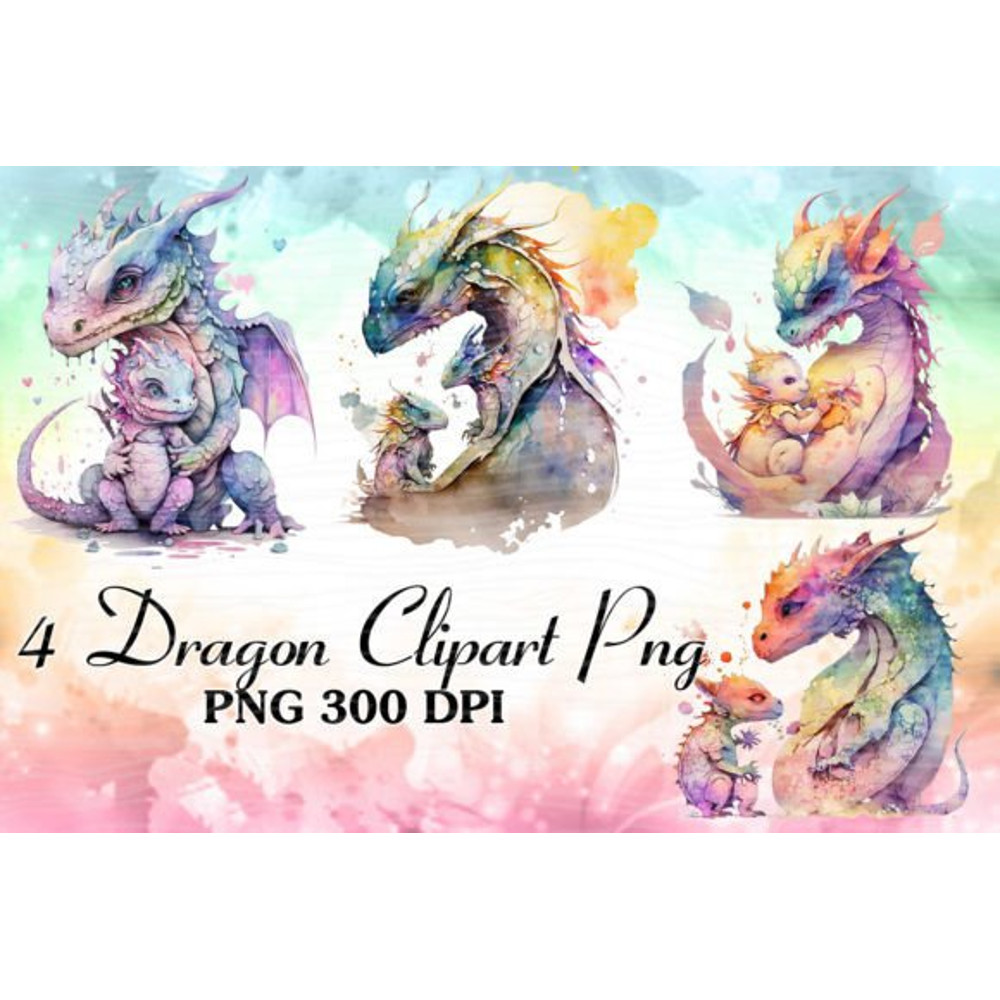 Mom-And-Baby-Dragon-Watercolor-Clipart-Graphics-59973383-1-1-580x387.jpg