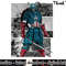 Marvel Captain America Samurai Comic Scenes Graphic png, sublimation .jpg