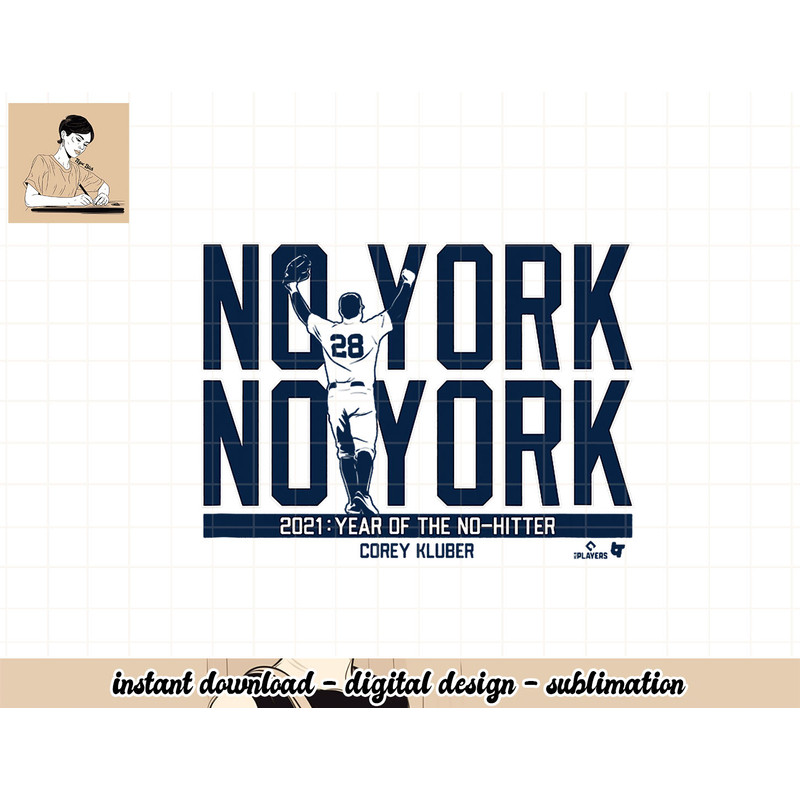 Officially Licensed Corey Kluber - No York No York png, sublimation.jpg
