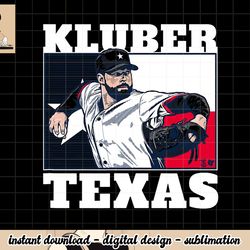 officially licensed corey kluber - texas kluber png, sublimation