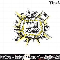 marvel comics spooky spiders orange pumpkin halloween