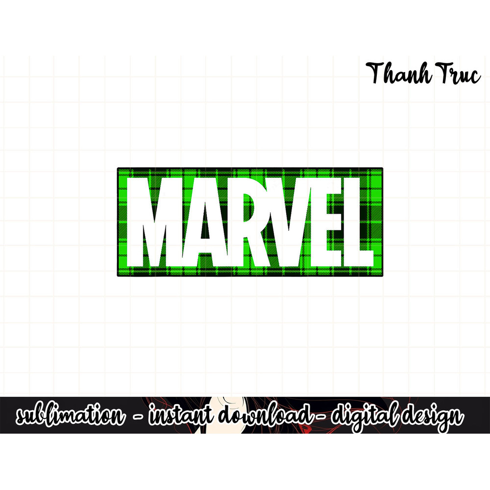 Marvel Comics St. Patrick s Day Plaid Logo .jpg