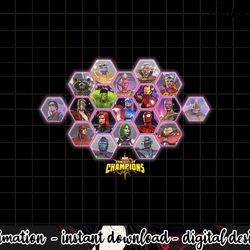 marvel contest of champions hero portraits graphic png, sublimation