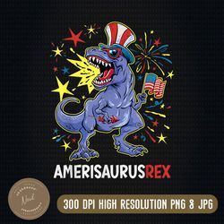 amerisaurus rex merica dino dinosaurus trex independence day july 4th american flag png,  printable, png high quality
