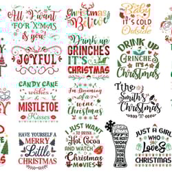 22 designs christmas quote svg bundle, christmas svg