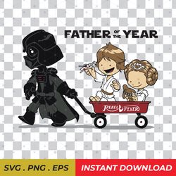 star wars darth vader father of the year svg, eps, png instant download