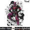 Marvel Deadpool Samurai Dragon Floral Graphic png, sublimation .jpg