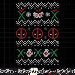 marvel deadpool weapons ugly christmas sweater