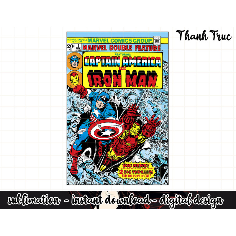 Marvel Double Feature Captain America & Iron Man Comic Cover .jpg