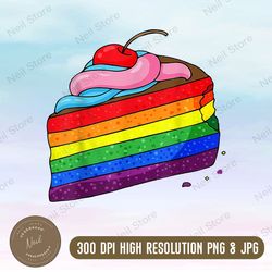 rainbow cake lgbt pride gay ally png, lesbian pride jewelry, birthday gift, wedding gift, rainbow pride gift png, png