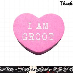 marvel guardians i am groot candy valentine s heart png, sublimation