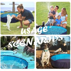 pet pool and bathing tub, pet swimming pool pvc bathtub for dogs/cats/kids