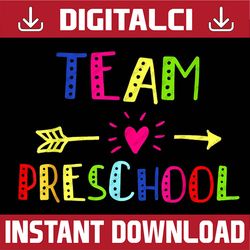 team preschool teacher back to school png file sublimation
