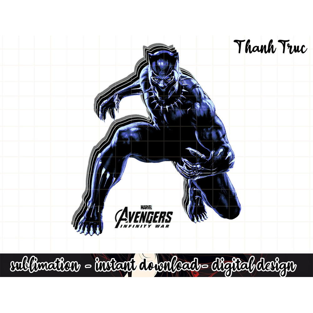 Marvel Infinity War Black Panther Shadows Graphic png, sublimation .jpg