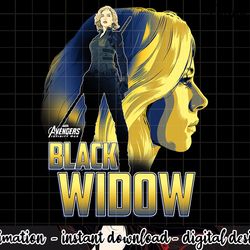 marvel infinity war black widow profile graphic png, sublimation