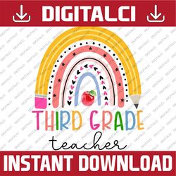 tie dye hello 3rd grade teacher student 1st day of school png file sublimation