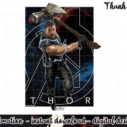 marvel infinity war thor stormbreaker galaxy graphic png, sublimation