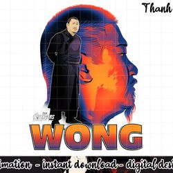 marvel infinity war wong big head profile graphic png, sublimation
