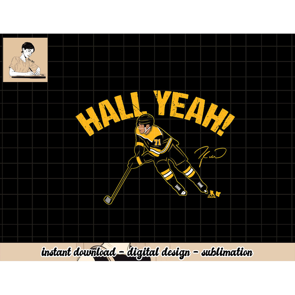 Taylor Hall Hall Yeah - Boston Hockey png, sublimation.jpg