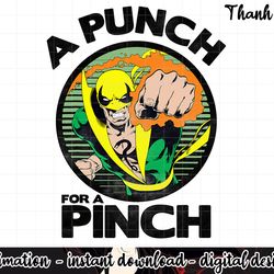 marvel iron fist punch pinch st. patrick s graphic