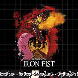 marvel iron fist the living weapon dragon s breath png, sublimation