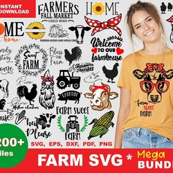 1200 mega farm bundle, trending svg, cow svg