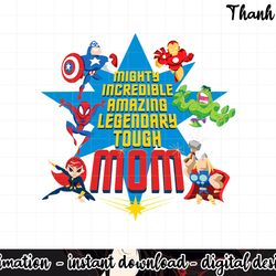 marvel mother s day avengers mom text stack
