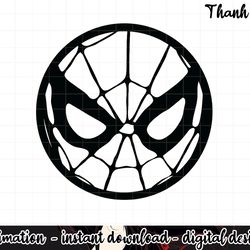 marvel spider-man circle mask kids graphic png, sublimation