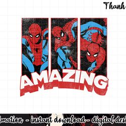 marvel spider man amazing comic poses graphic png, sublimation