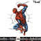 Marvel Spider-Man Modernized Pose Over Huge Web png, sublimation .jpg