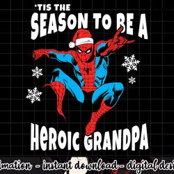 marvel spider-man season to be a heroic grandpa png, sublimation