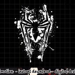 marvel spider-man stretched leg paint splatter logo png, sublimation
