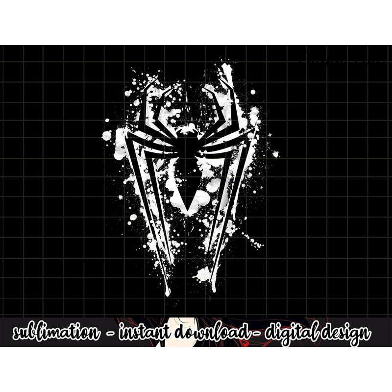 Marvel Spider-Man Stretched Leg Paint Splatter Logo png, sublimation .jpg