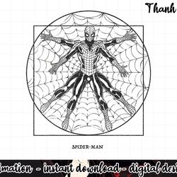 marvel spider-man vitruvian web slinger