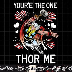 marvel thor you re the one thor me valentine graphic png, sublimation