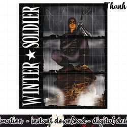 marvel winter soldier block portrait