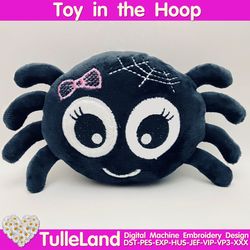 Halloween Spider stuffed plush Toy In The Hoop ITH Pattern digital design for  Machine Embroidery