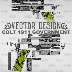 VECTOR DESIGN Colt 1911 governmen "Dragon Ball Z"