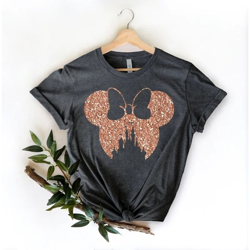 Disney Family Shirt, Disney Ear Shirt, Disney Mickey Silhouette Shirt, Disney Glitter Minnie Shirt, Disney land Shirt