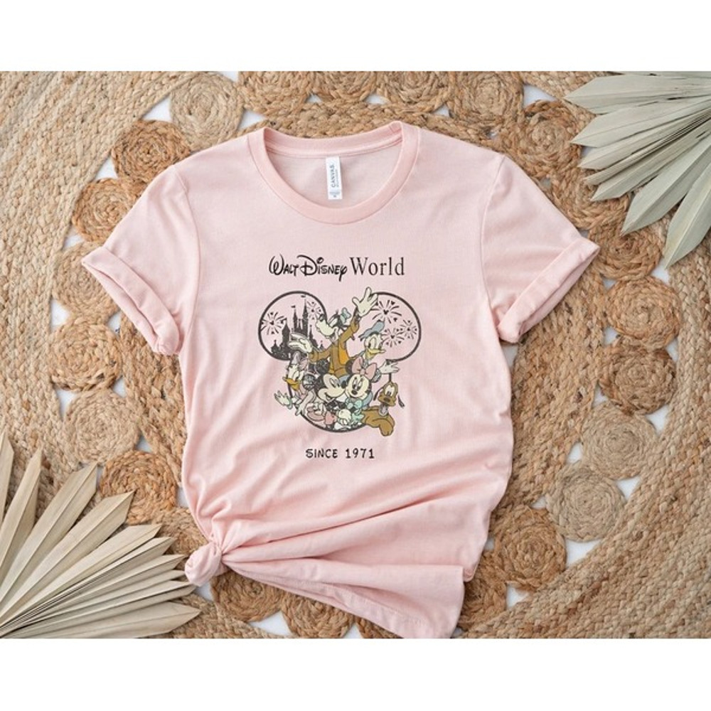 Retro Vintage Walt Disney World Est 1971 Shirt, Mickey and Friend Shirt, Disney Family Shirt, Disneyland Shirt,
