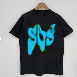 s.z.a sos text shirt, sza album new bootleg 90s black t-shirt, music rnb singer rapper shirt, gift for fans, vintage sty