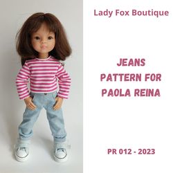 jeans pattern for paola reina dolls