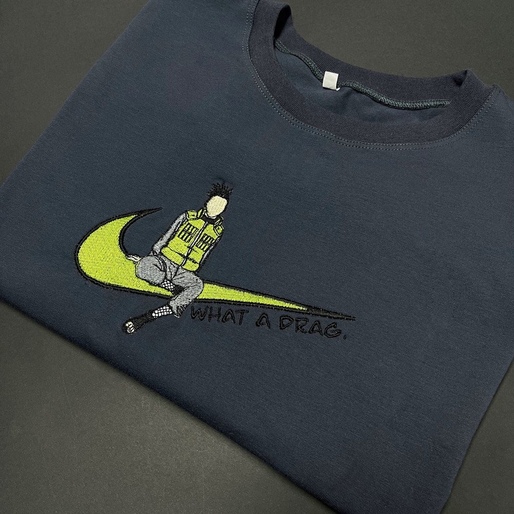 Shikamaru TShirt Shikamaru Oversized TShirt Shikamaru Nara Naruto Anime TShirt Embroidered TShirt FREE SHIPPING 0