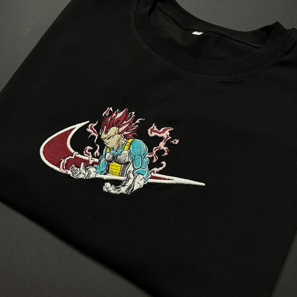 Vegeta TShirt Vegeta Oversized TShirt Dragon Ball Anime TShirt Vegeta Ultra Ego Embroidered TShirt FREE SHIPPING 0
